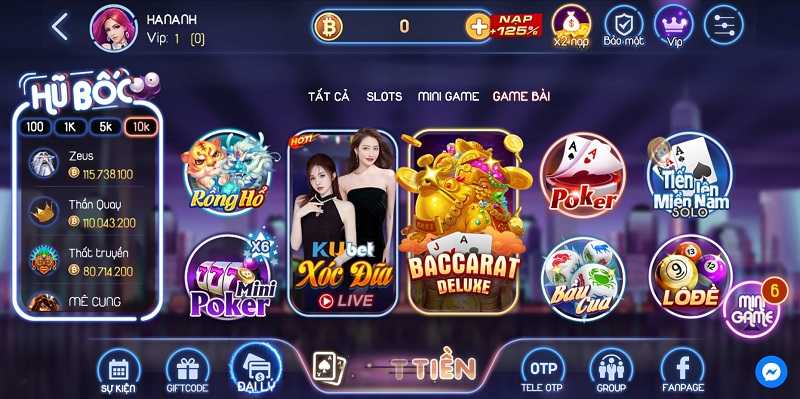 Game bài hay của cổng game