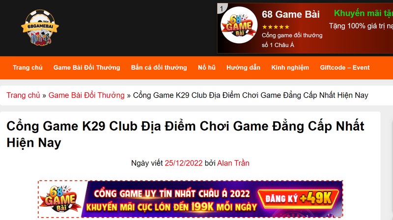 Các thỏa thuận về điều khoản sử dụng tại 68gamebai.tv