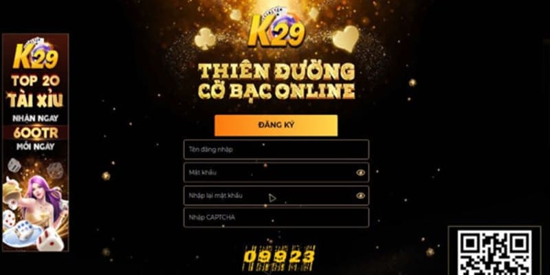 Hướng dẫn các bước đăng ký tài khoản K29 Club