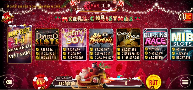 ManClub nổi tiếng về casino và slot nổ hũ