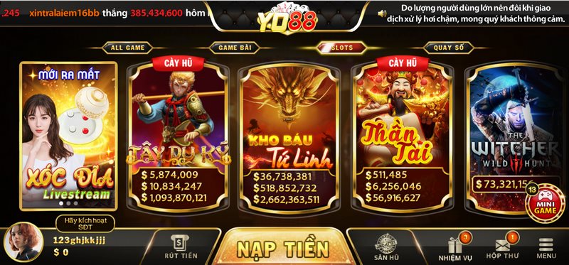 Slots Game - Săn tìm giải thưởng Jackpot