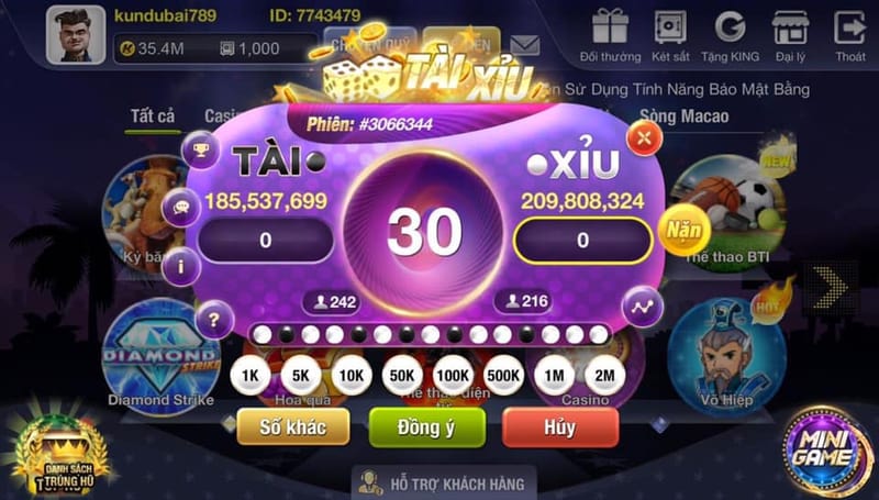 Nhiều tựa game khác nhau