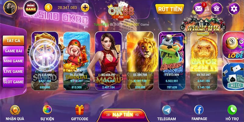 Slot game đỉnh cao tại OK88