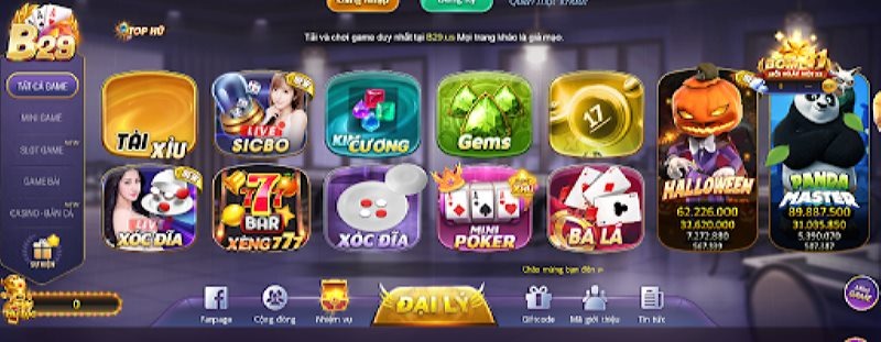 Cổng game nổ hũ B29 tụ hội tất cả những thể loại game đặc sắc