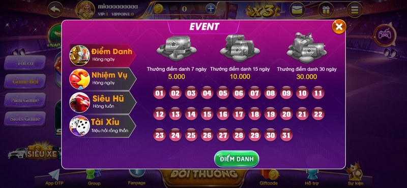 Người chơi có thể kiểm tra mọi giao dịch tại cổng game