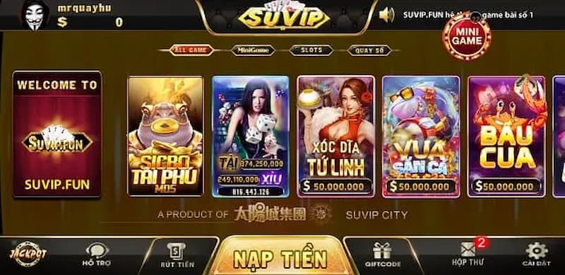 Slot game hấp dẫn tại Suvip