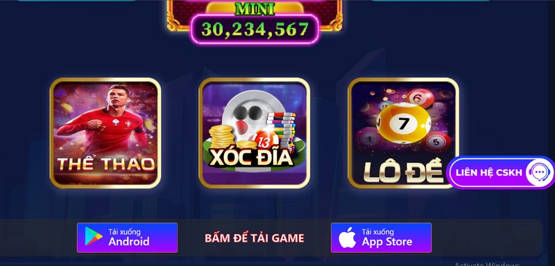 Cài đặt chơi game đổi thưởng tại vina vin trên máy hệ điều hành android