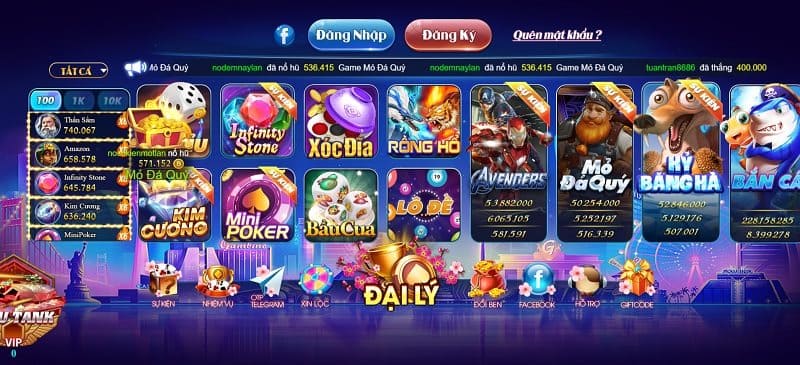 giao diện là ưu điểm nổi bật của cổng game này