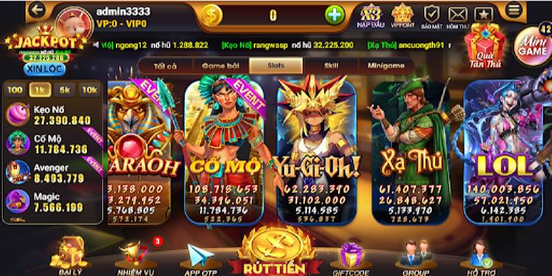 slot game có tỷ lệ đổi thưởng rất cao