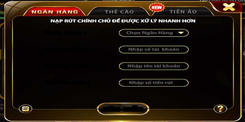 rút tiền nhanh chóng