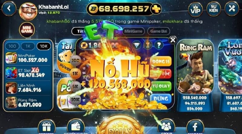 Quay Hũ Slot hấp dẫn