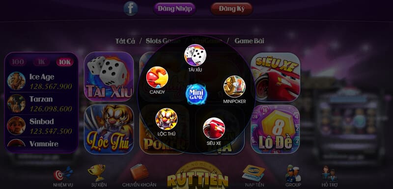 Kho trò chơi hấp dẫn, cực cuốn thu hút đông đảo game thủ