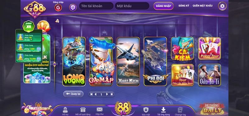 Skills là sảnh chơi không kém phần đặc sắc mang đến nhiều game thú vị